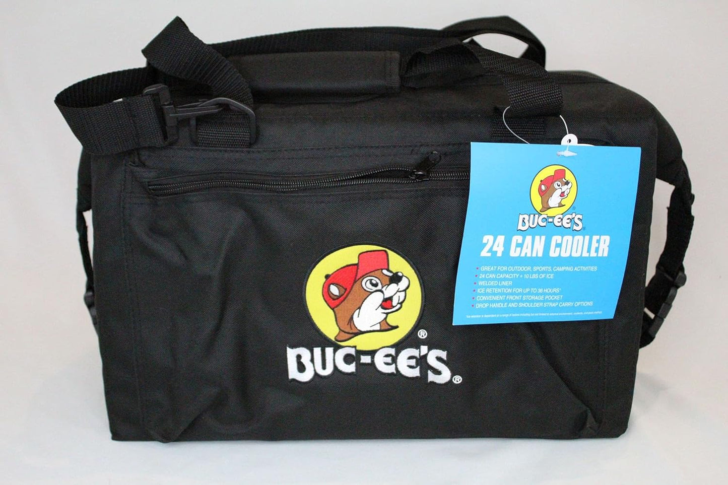 Buc-ee's Black Travelling Leak Proof Cooler Bag 24 Can