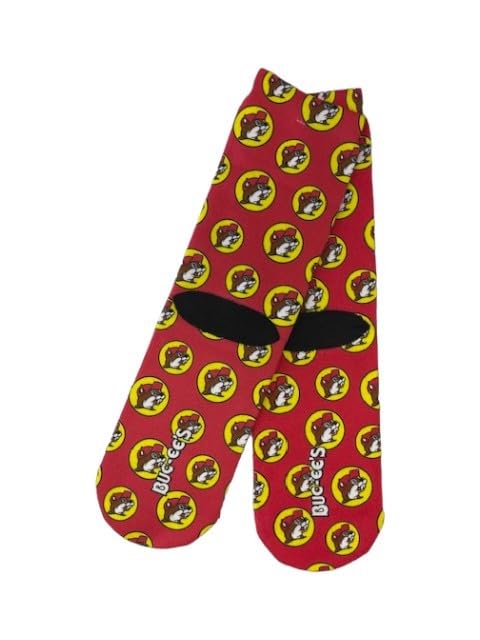 Buc-ee's Red Logo Crew Socks