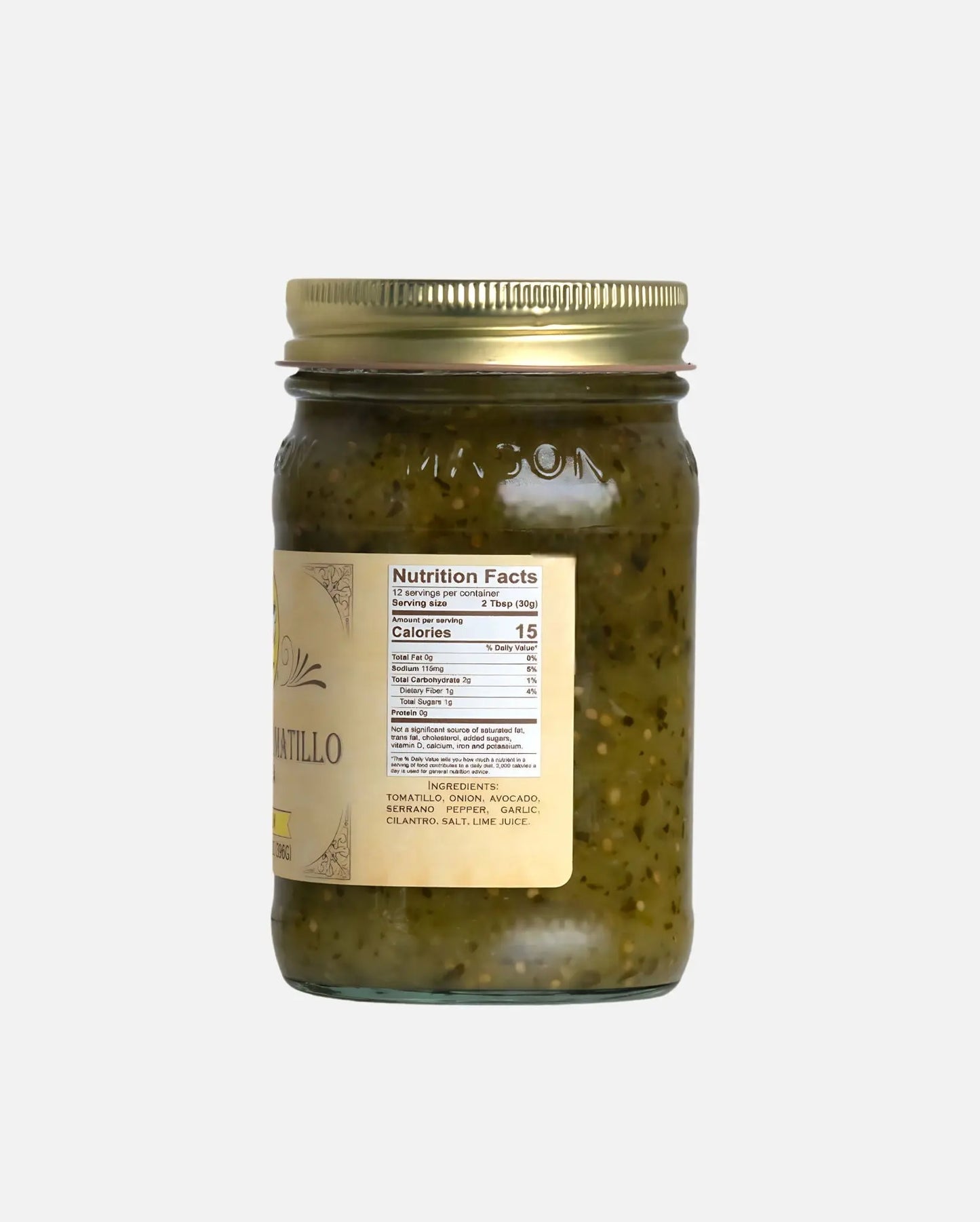 Buc-ee's Avocado Tomatillo Salsa Nutrition Facts