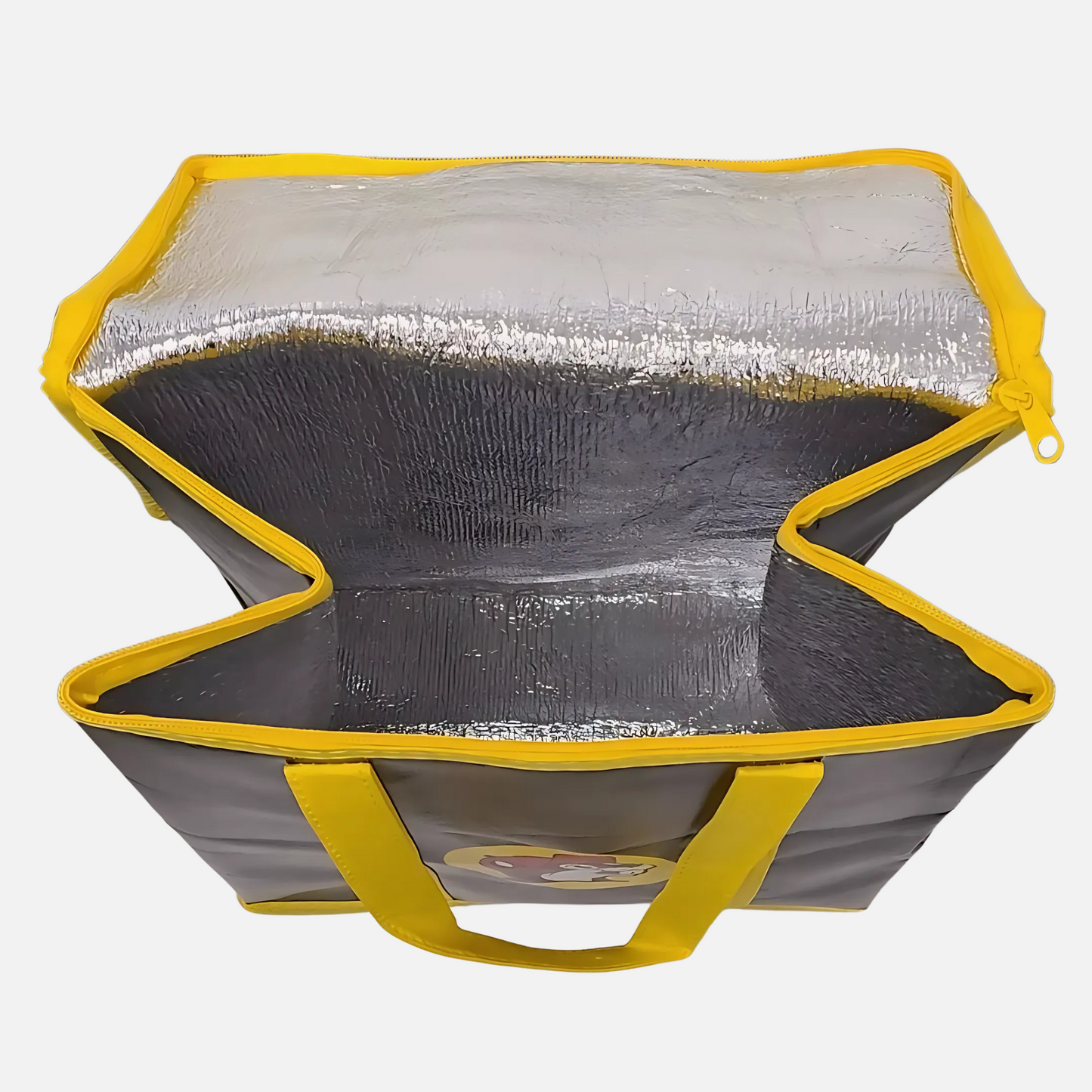 Buc-ee's Black Insulated Cooler Bag inside detail