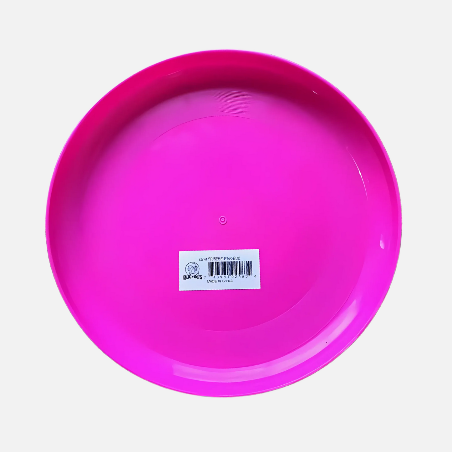 Buc-ee's Pink Beaver Logo Frisbee back details
