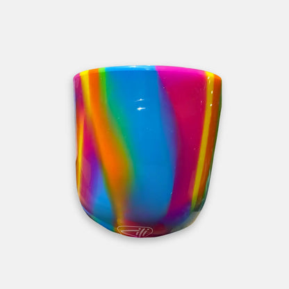 Buc-ee's Hippie Hops Silicone Tie Dye Stripe Wine Glass - 12oz