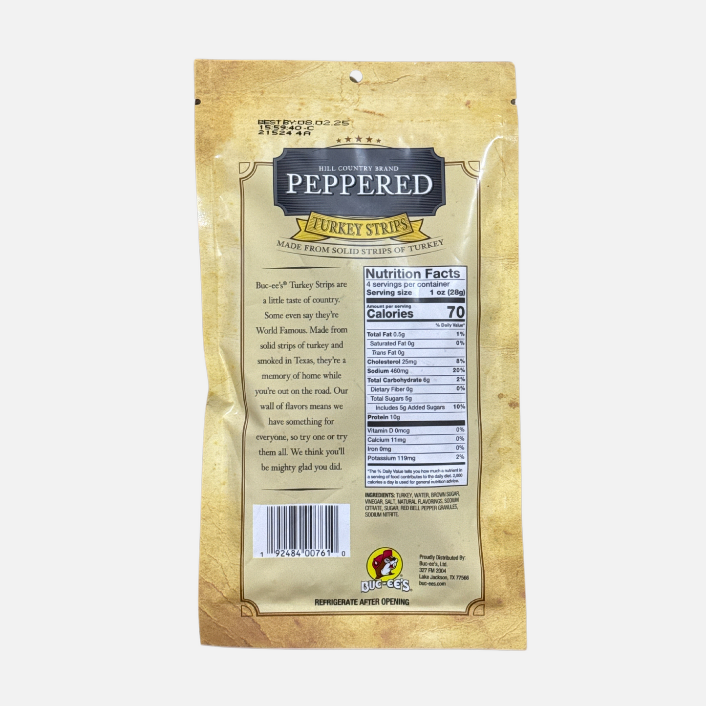 Buc-ee's Peppered Turkey Strips