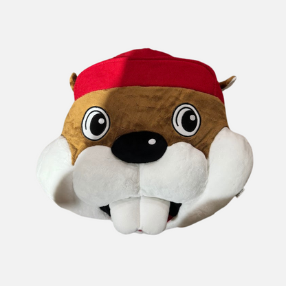 Buc-ee's Giant Beaver Head Plush - 15" x 15"