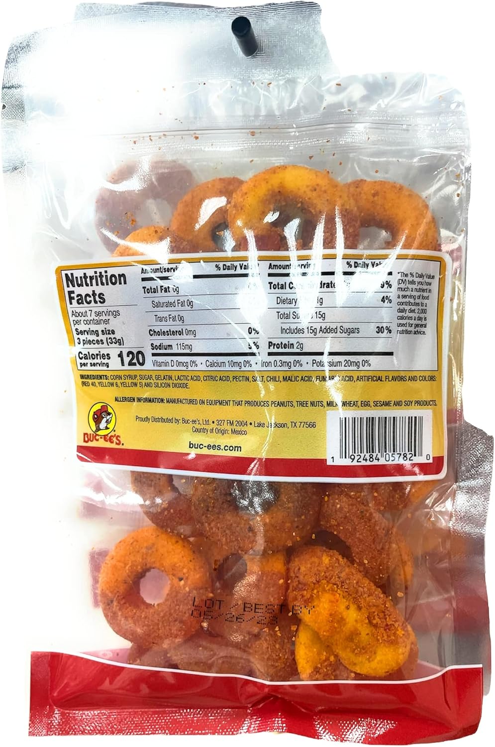 Buc-ee's Chamoy Peach Rings