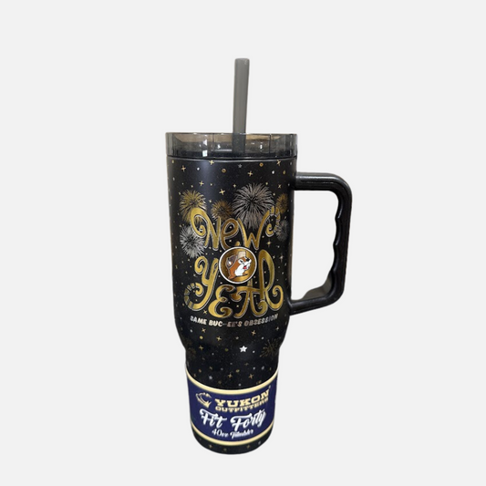 Buc-ee's New Year Yukon Outfitters Fit Forty Tumbler