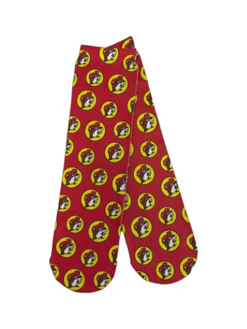 Buc-ee's Red Logo Crew Socks