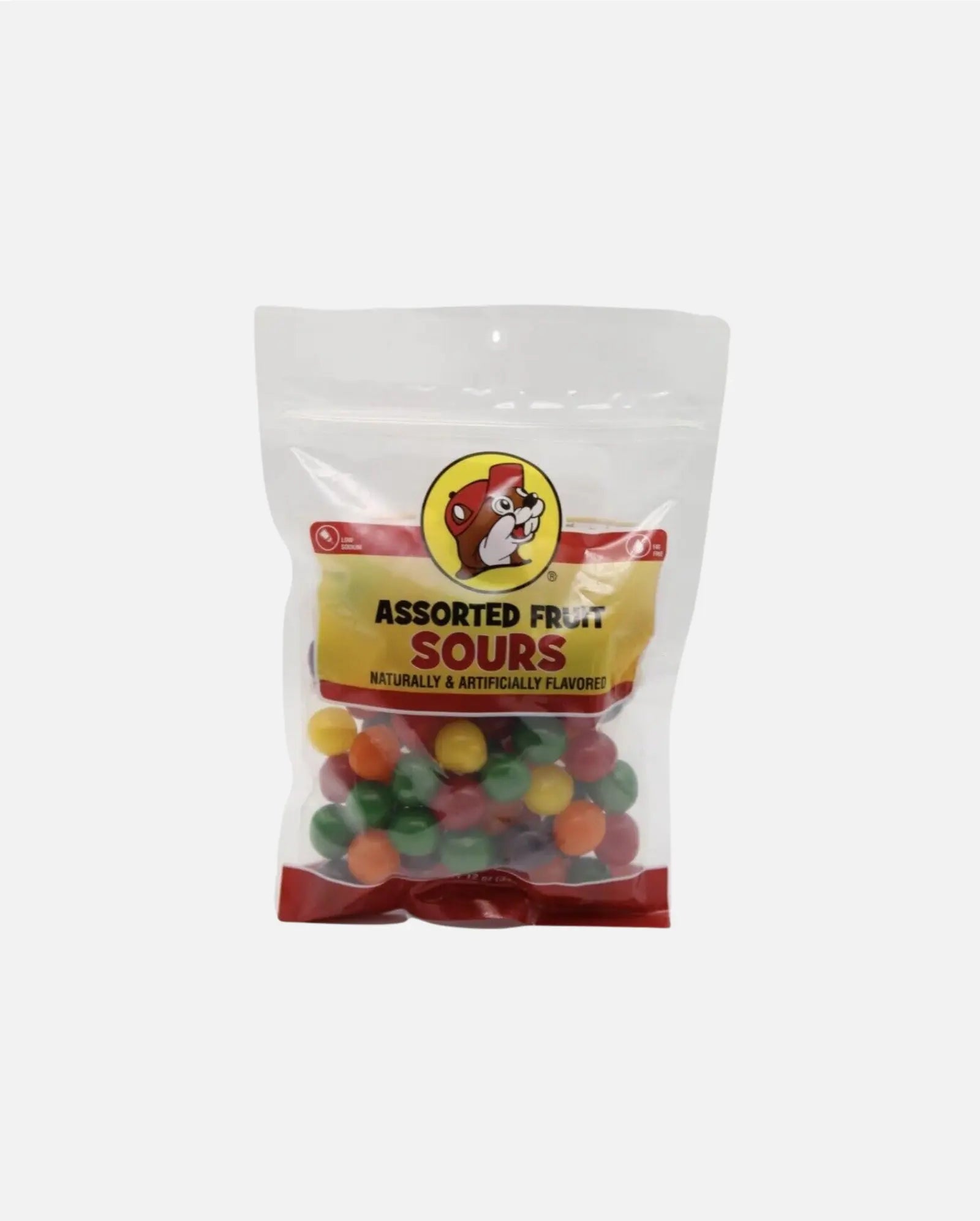 Buc-ee's Assorted Fruit Sours Candy 12oz resealable bag