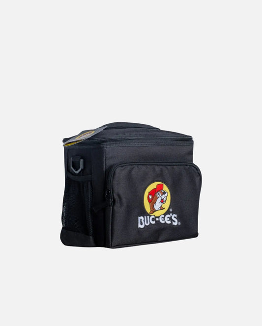 Buc-ee's Black Lunch Box Coolers 12.5"L x 7.5"W x 9"W, 8 Can, beaver logo 13.8 liters capacity