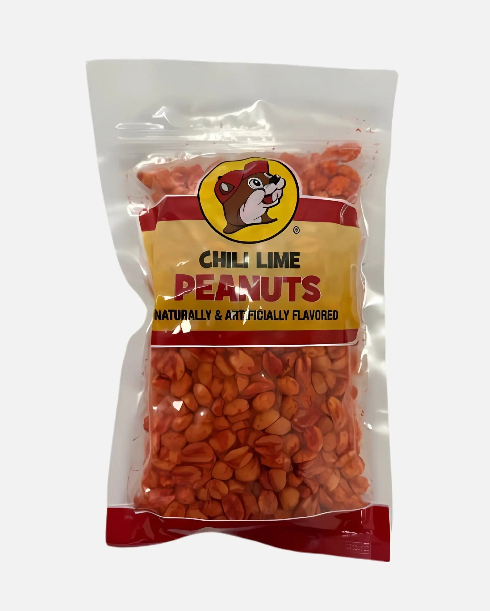 Buc-ee's Chili Lime Peanuts, naturally and artificially flavored 12oz resealable bag