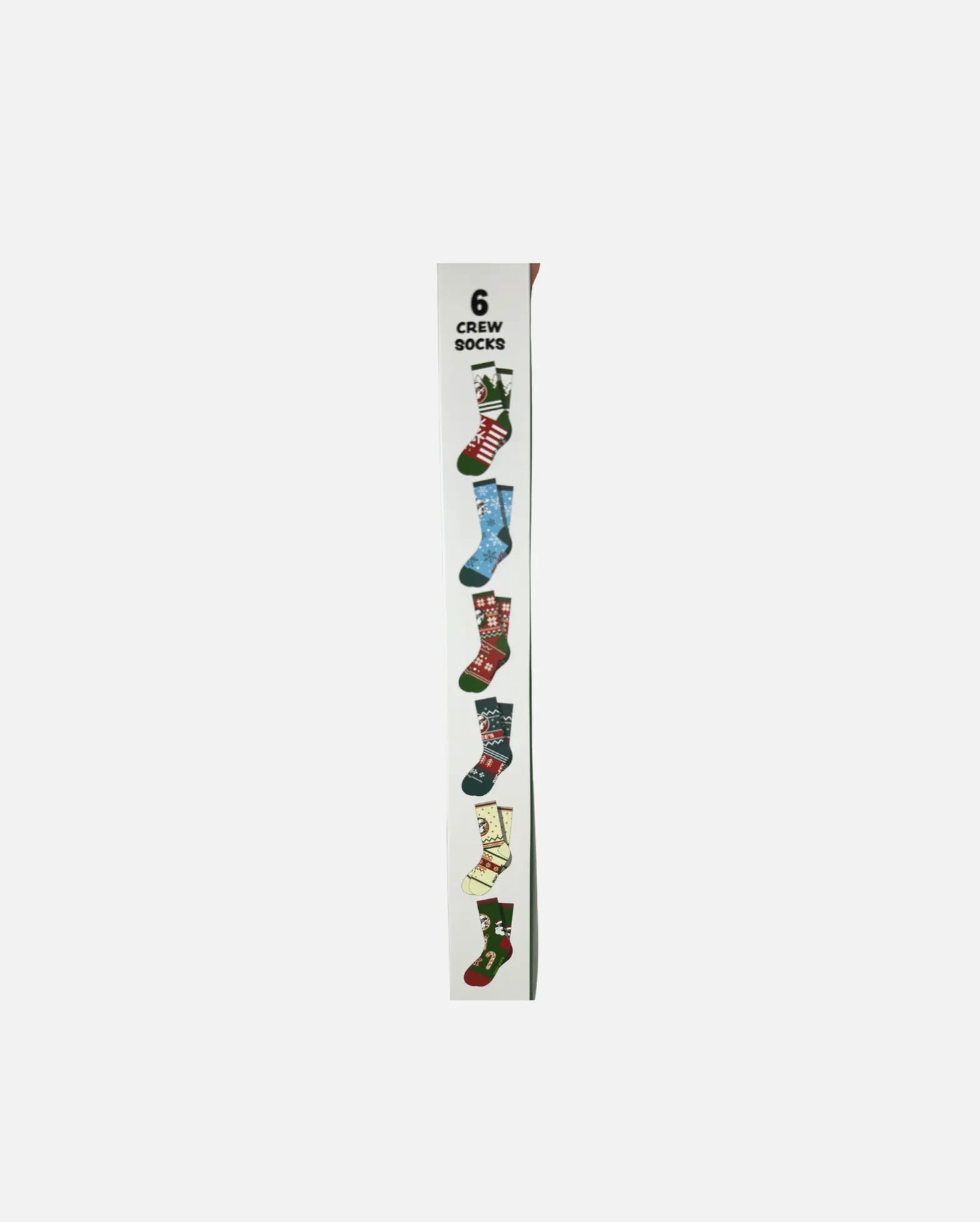 Buc-ee's Christmas Advent Calendar, 6 crew socks styles
