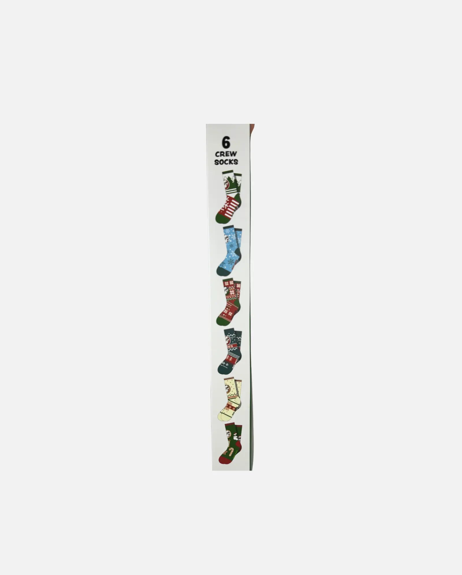 Buc-ee's Christmas Advent Calendar, 6 crew socks styles