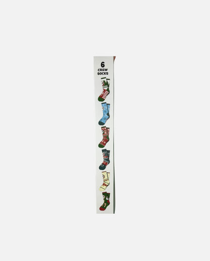 Buc-ee's Christmas Advent Calendar, 6 crew socks styles