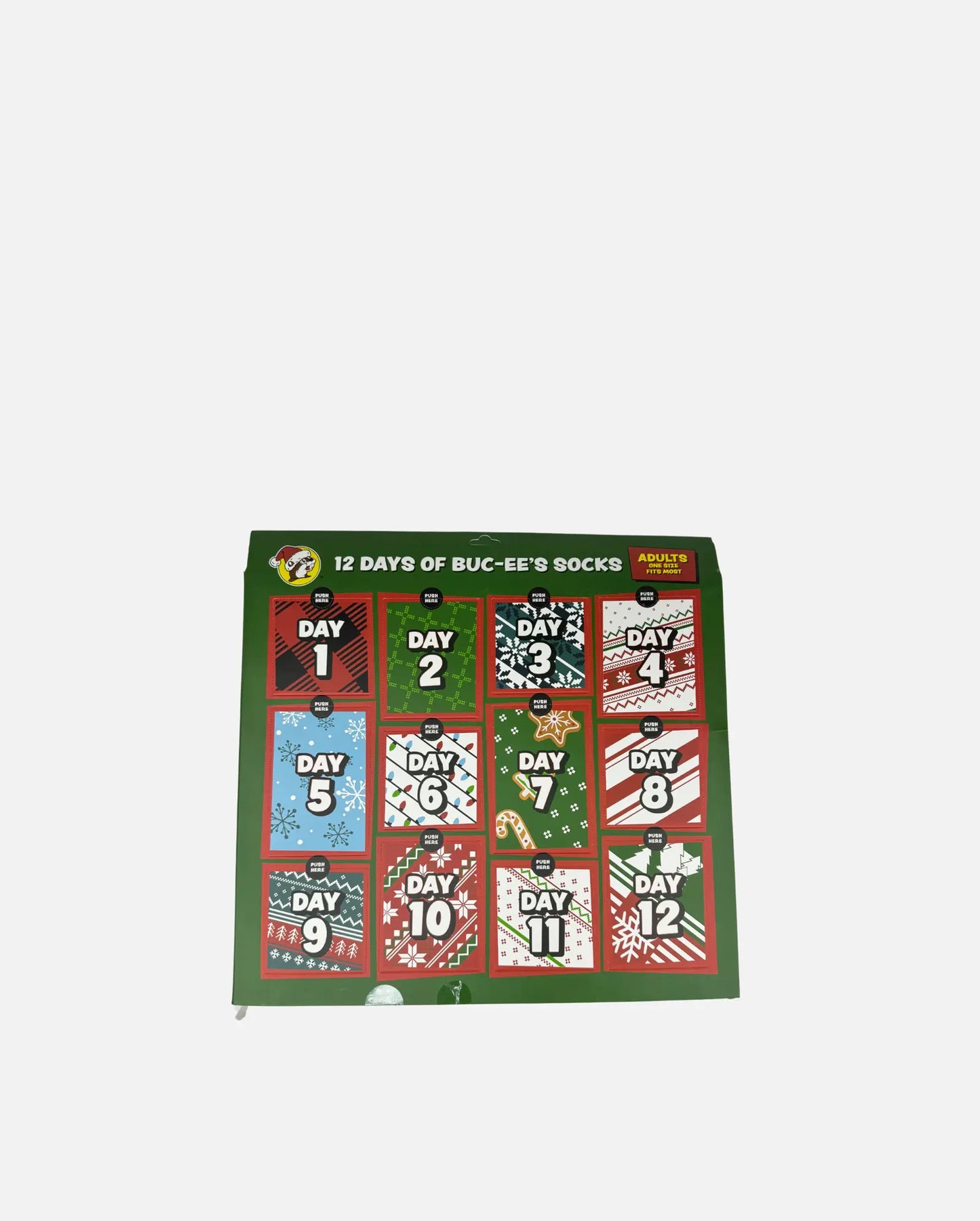 Buc-ee's 12 Days of Socks Actual Christmas Calendar