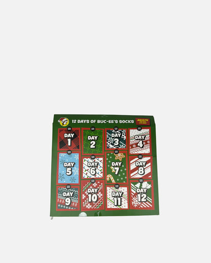 Buc-ee's 12 Days of Socks Actual Christmas Calendar
