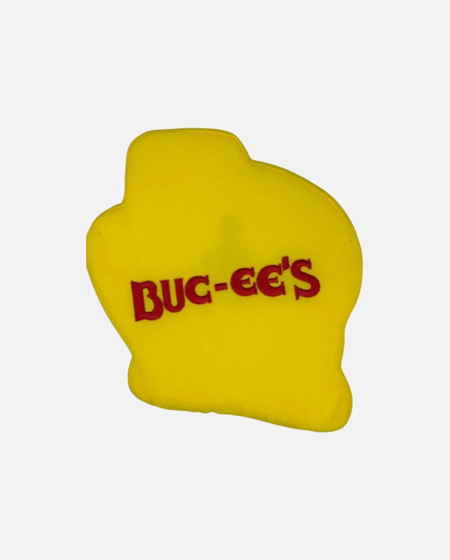 Buc-ee's Yellow Beaver Dog Chew Toy Back view