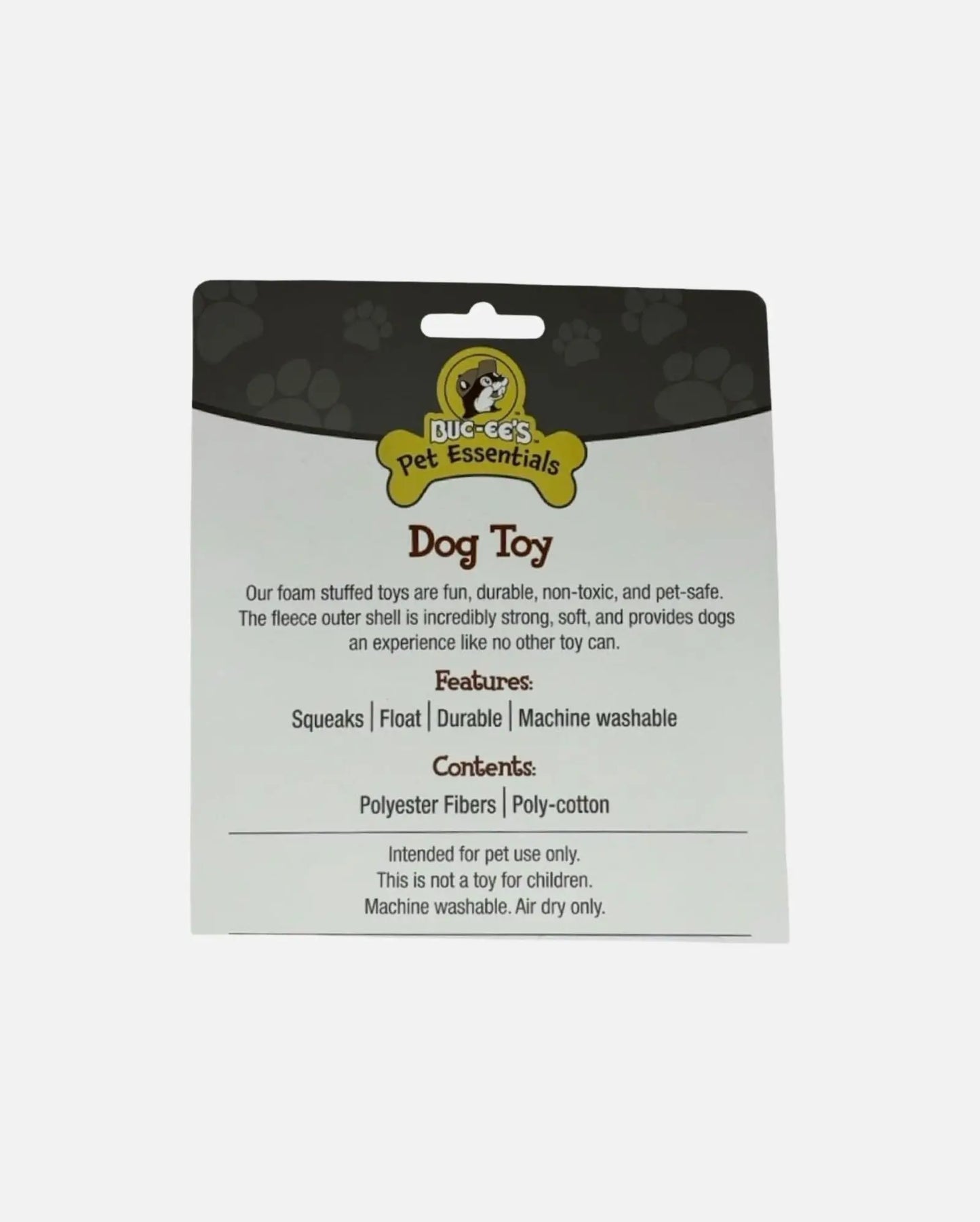 Buc-ee's Beaver Dog Chew Toy Details