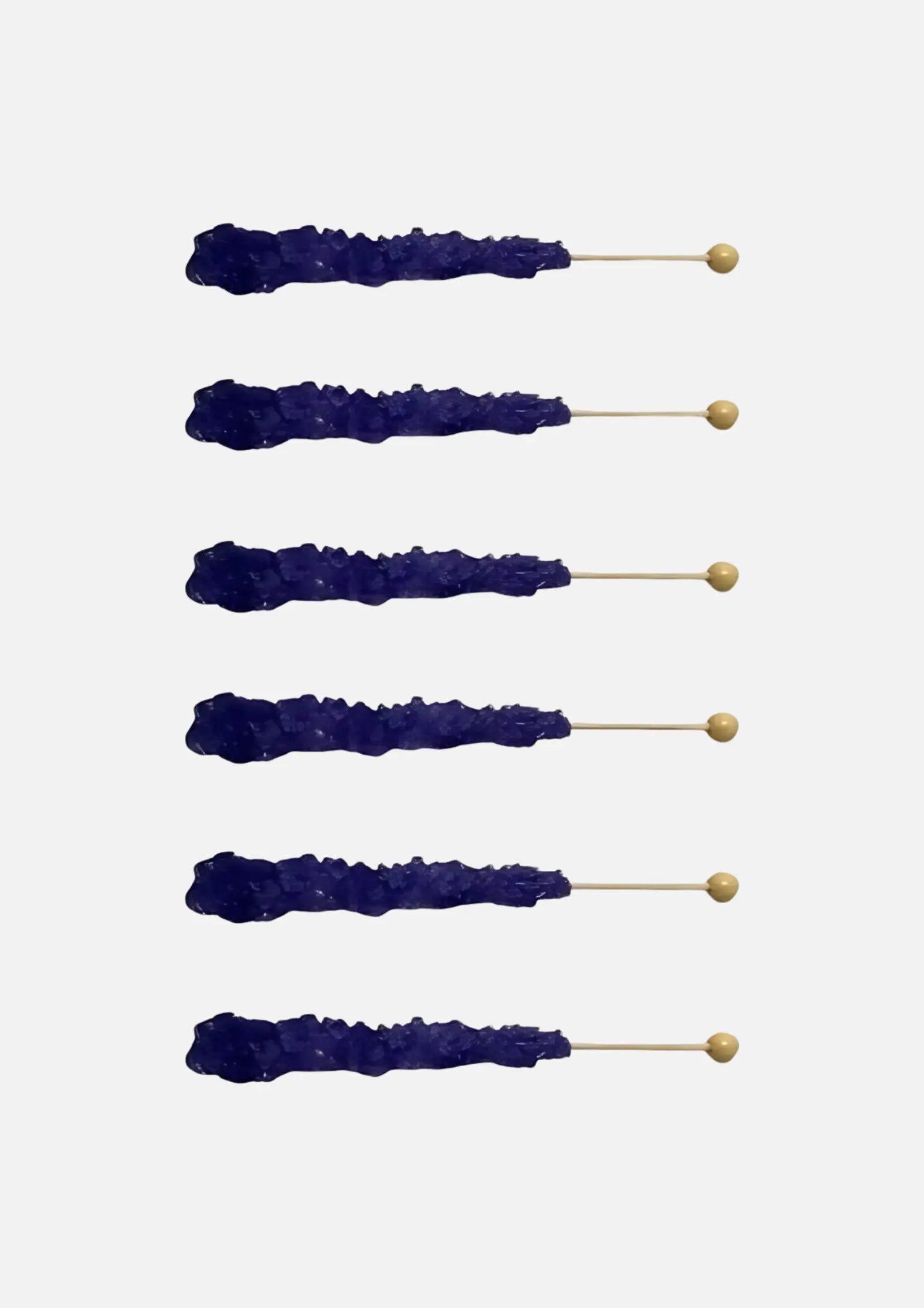 Buc-ee's Grape Rock Candy Lollipop - 6 pieces
