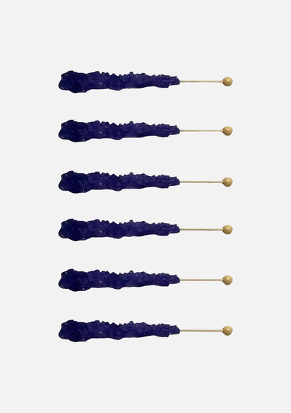 Buc-ee's Grape Rock Candy Lollipop - 6 pieces