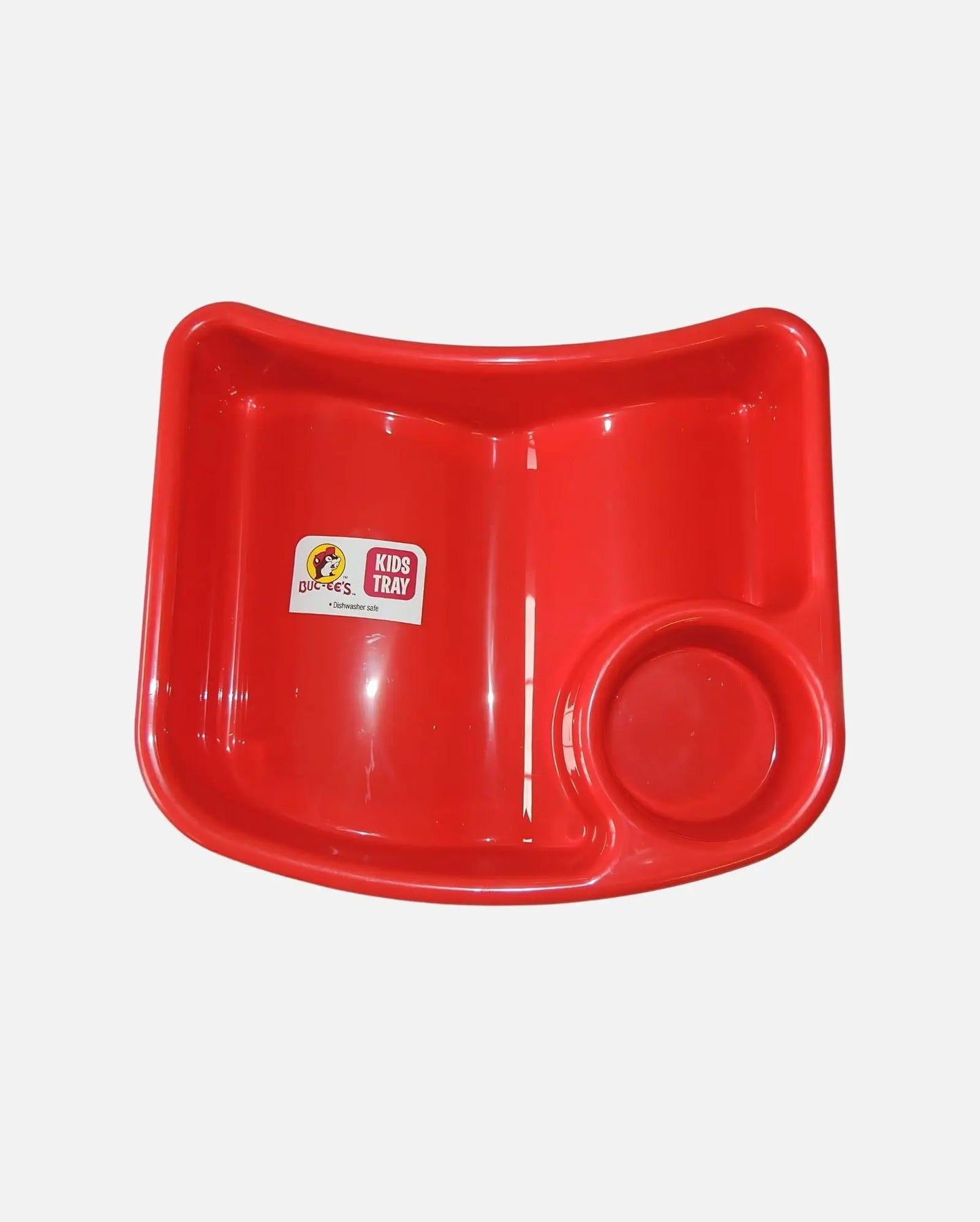 Buc-ee's Red Kids Tray - Travel, Car Seat, Home, Road Trip Lap Tray Top view