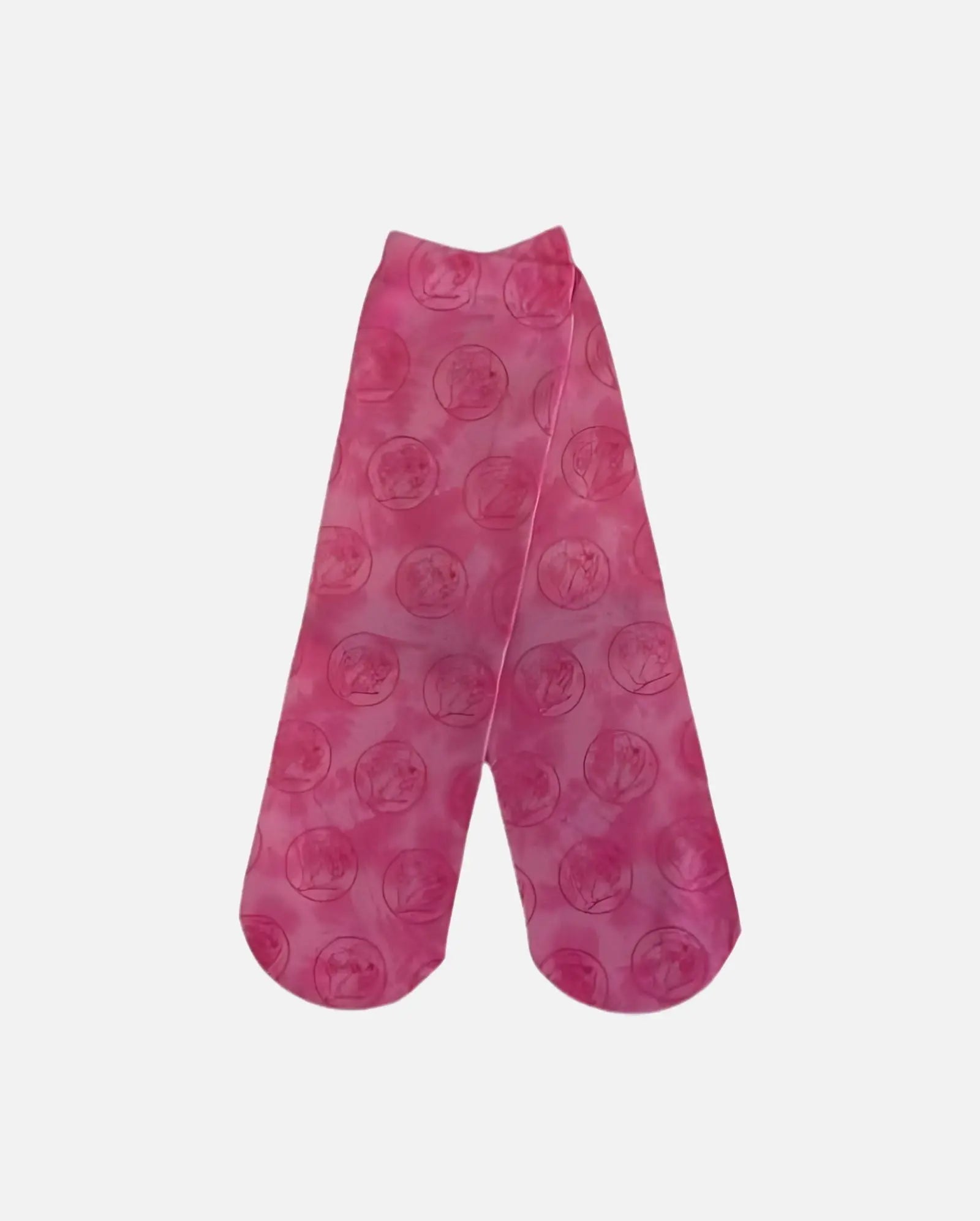 Buc-ee's Pair of Beaver Logo Pink Crew Socks