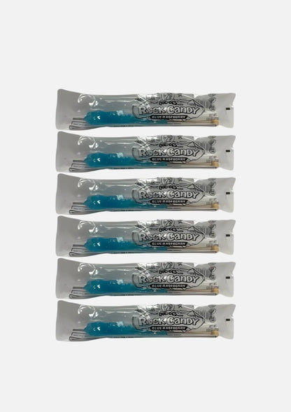 Buc-ee's Blue Raspberry Rock Candy Lollipop 0.8oz - Pack of 6
