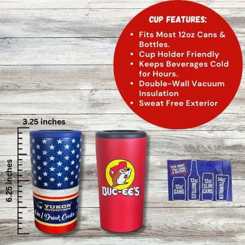 Buc-ee's Red Yukon Outfitters 4-in-1 Drink Cooler features