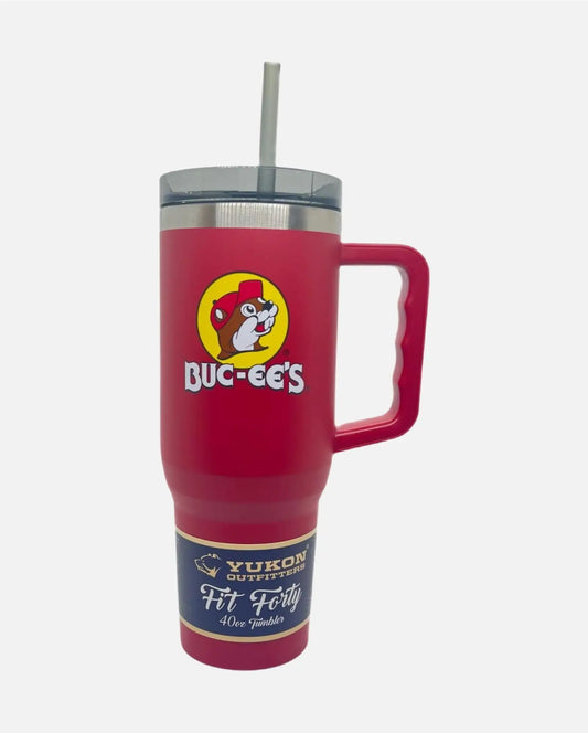 Buc-ee's Red Yukon Outfitters Fit Forty Tumbler 40oz