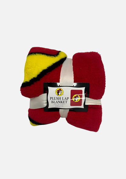 Buc-ee's Red Plush Lap Blanket - Soft & Comfy Throw Blanket 41" x 57"