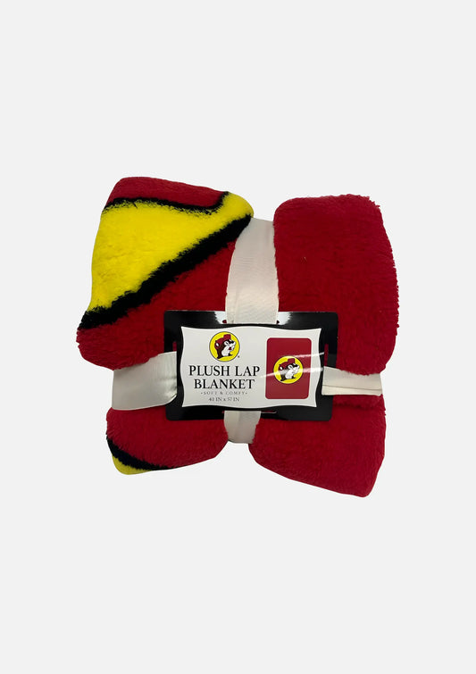 Buc-ee's Red Plush Lap Blanket - Soft & Comfy Throw Blanket 41" x 57"