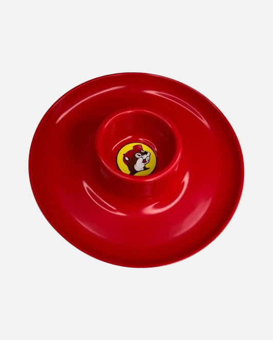 Buc-ee's Red Plastic Party Plate