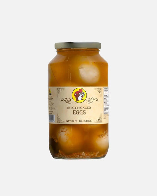 Buc-ee's Spicy Pickled Eggs 32 FL. Oz sealed jar