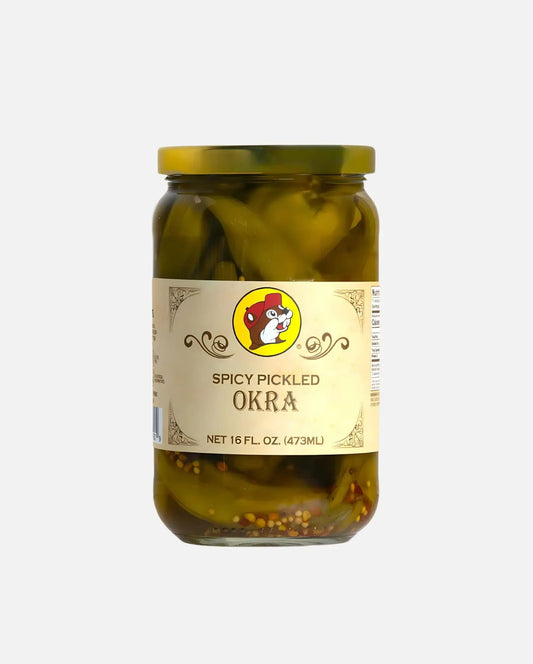 Buc-ee's Spicy Pickled Okra 16 FL. Oz. sealed jar