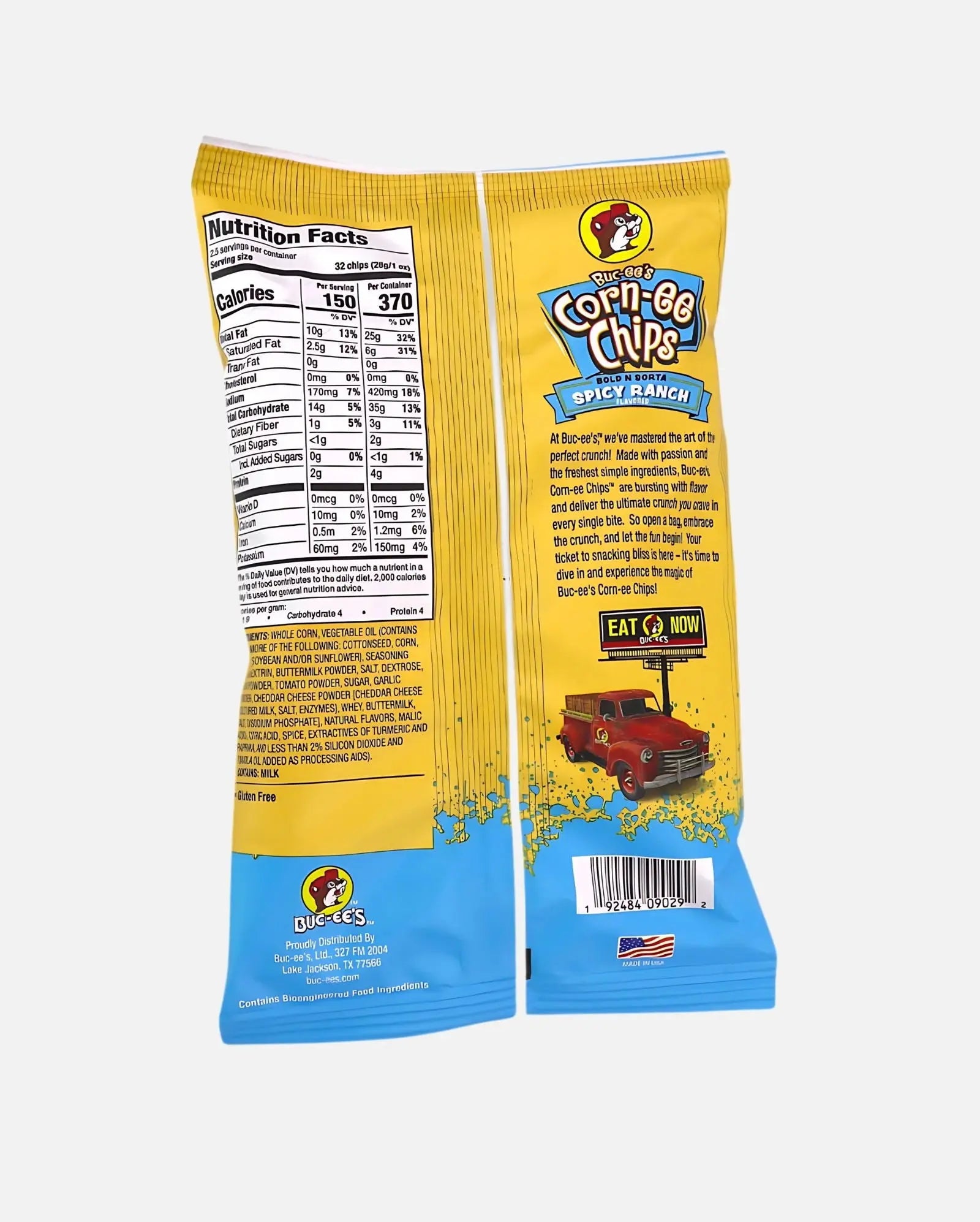 Buc-ee's Spicy Ranch Corn-ee Chips Nutrition Facts