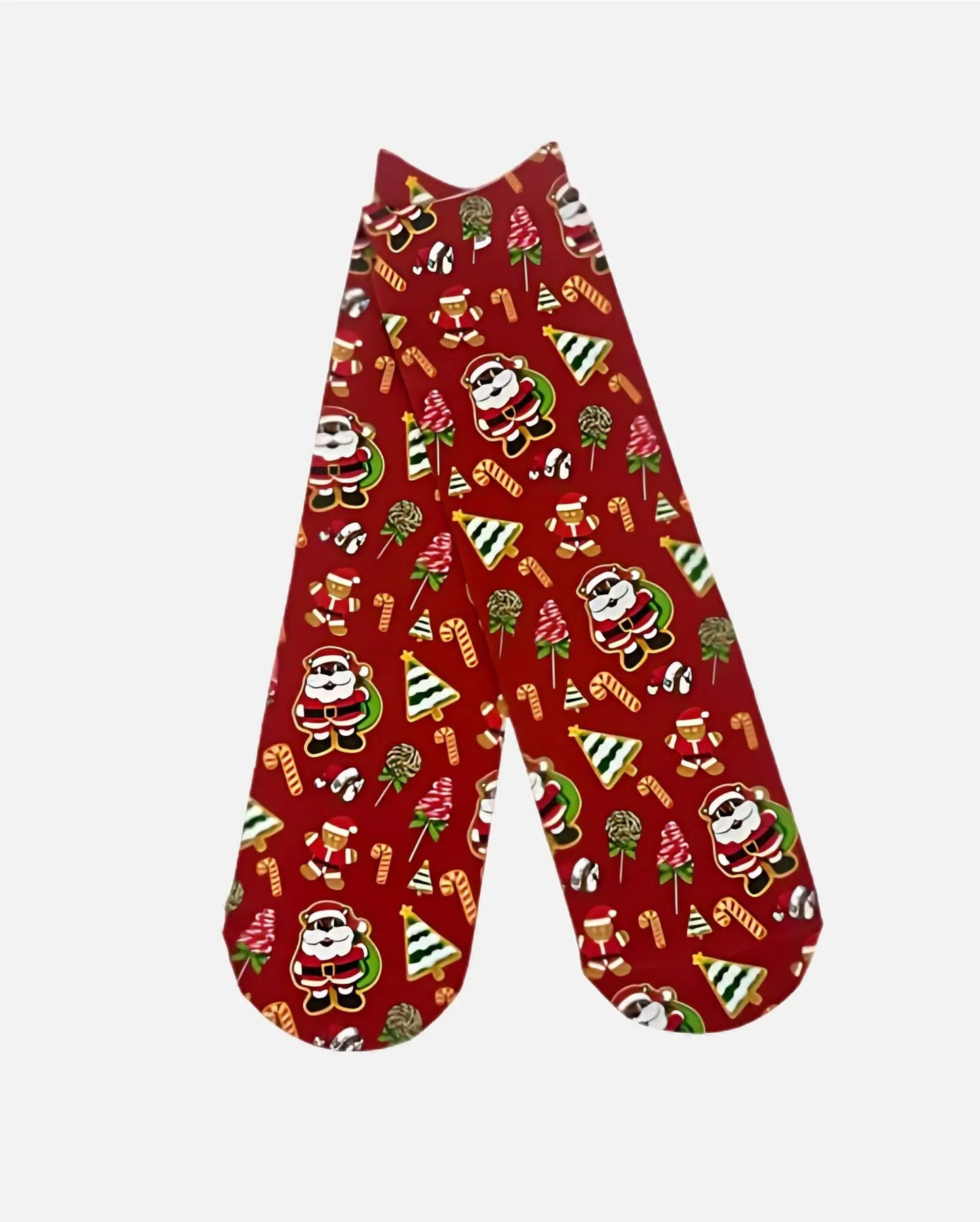Buc-ee's Pair of Kids Christmas Crew Socks, Santa beaver holiday designs