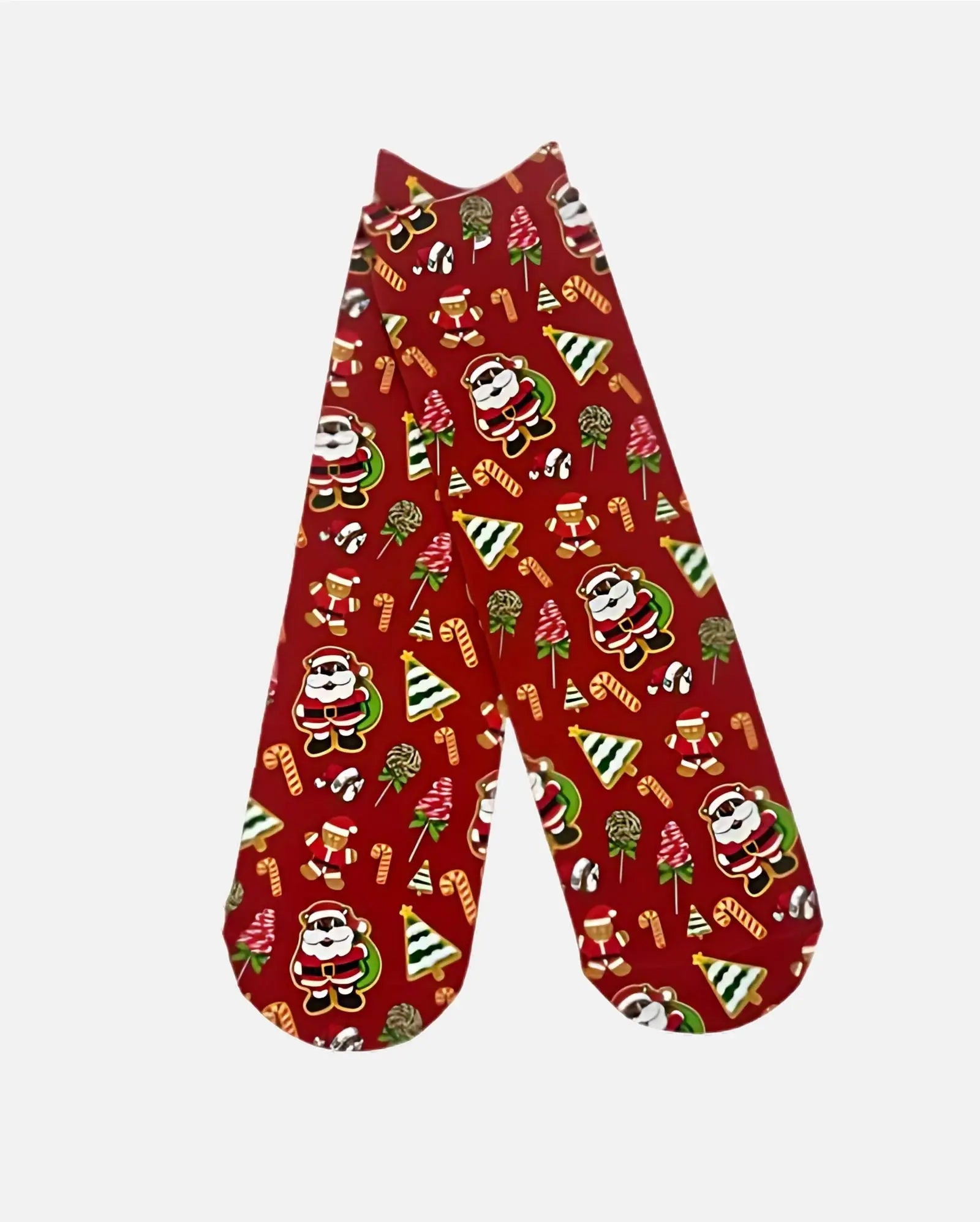 Buc-ee's Pair of Kids Christmas Crew Socks, Santa beaver holiday designs
