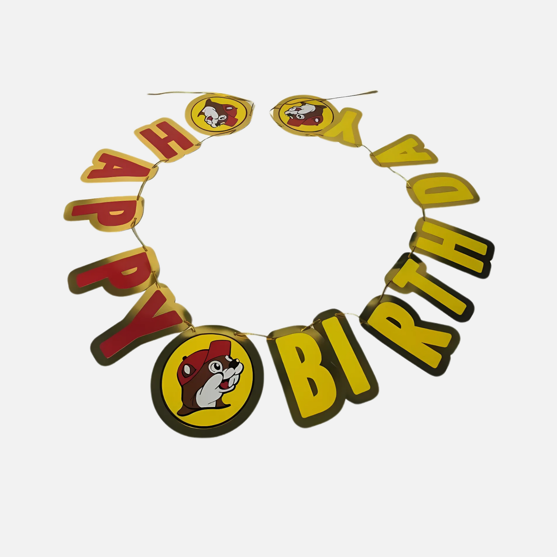 Buc-ee's Happy Birthday Banner actual product