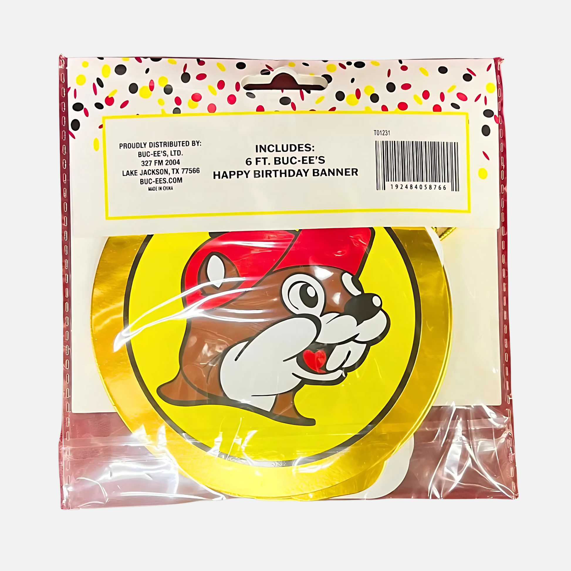 Buc-ee's Happy Birthday Banner 6 feet