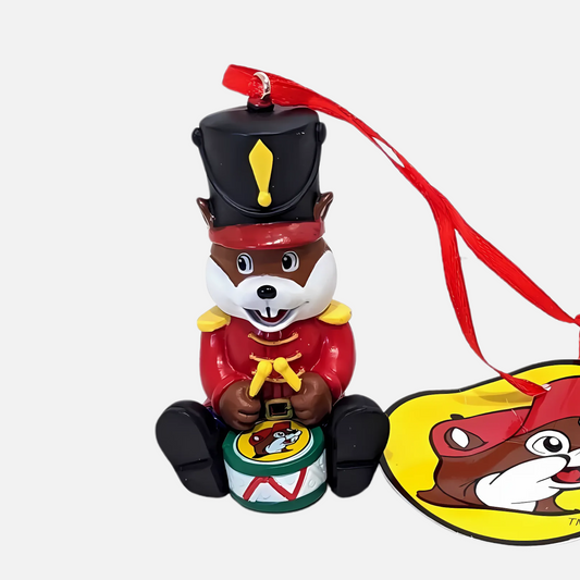 Buc-ee's Drummer Christmas Ornaments Figure