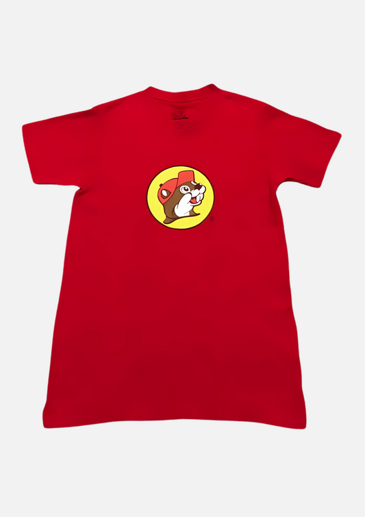 Buc-ee's Red Classic Shirt, beaver logo