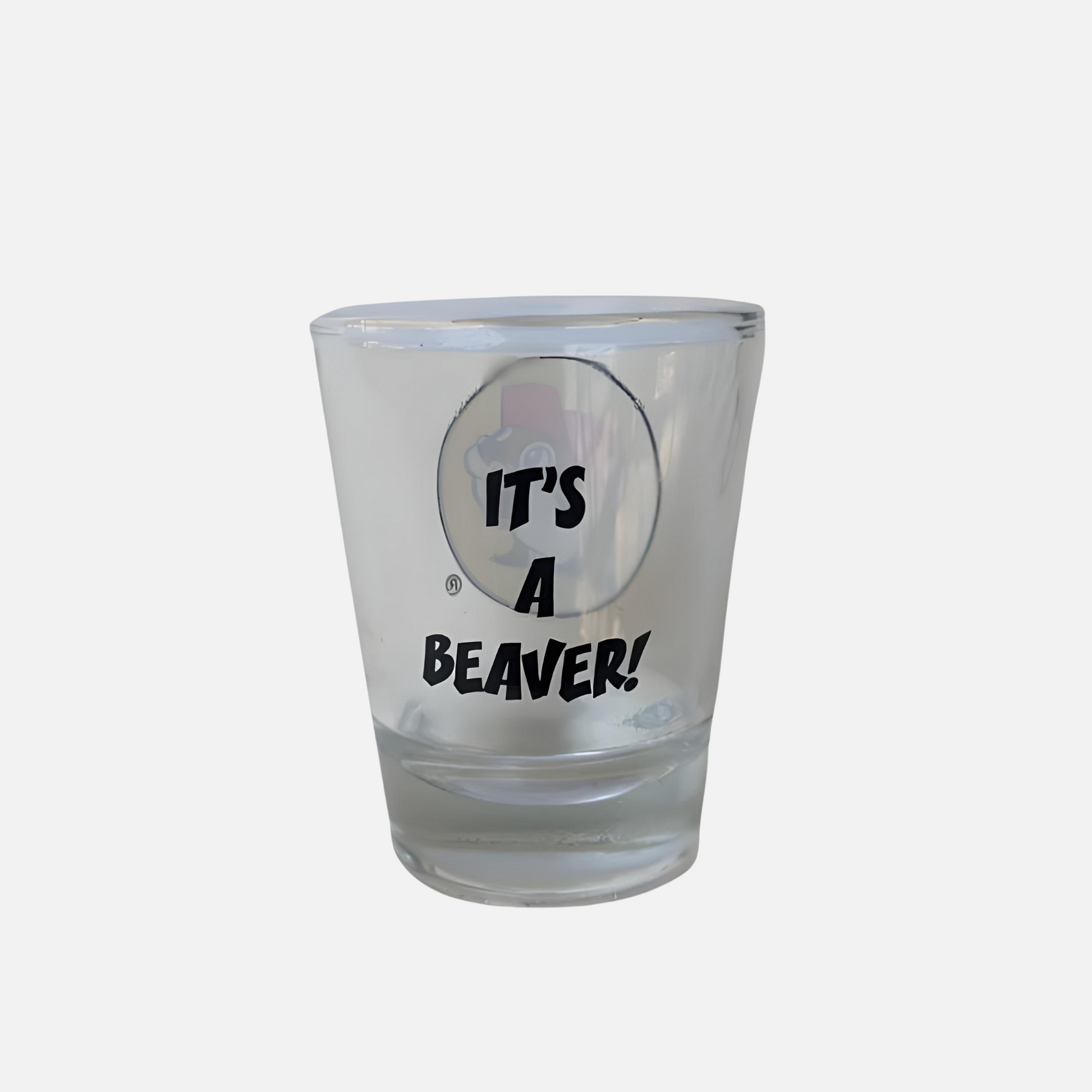 Buc-ee's It's a Beaver Shot Glass back details