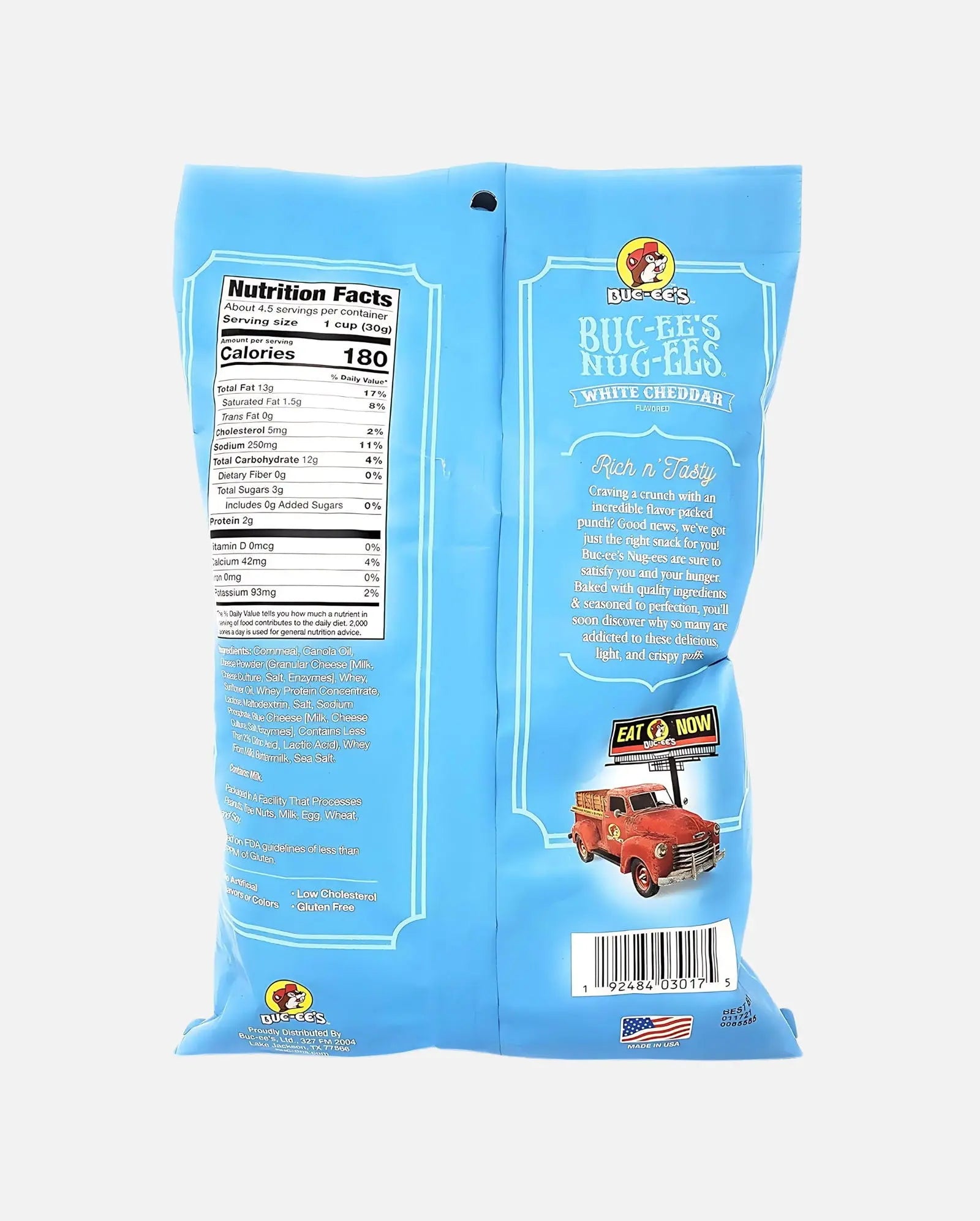 Buc-ee's Nug-ees White Cheddar Nutrition Facts