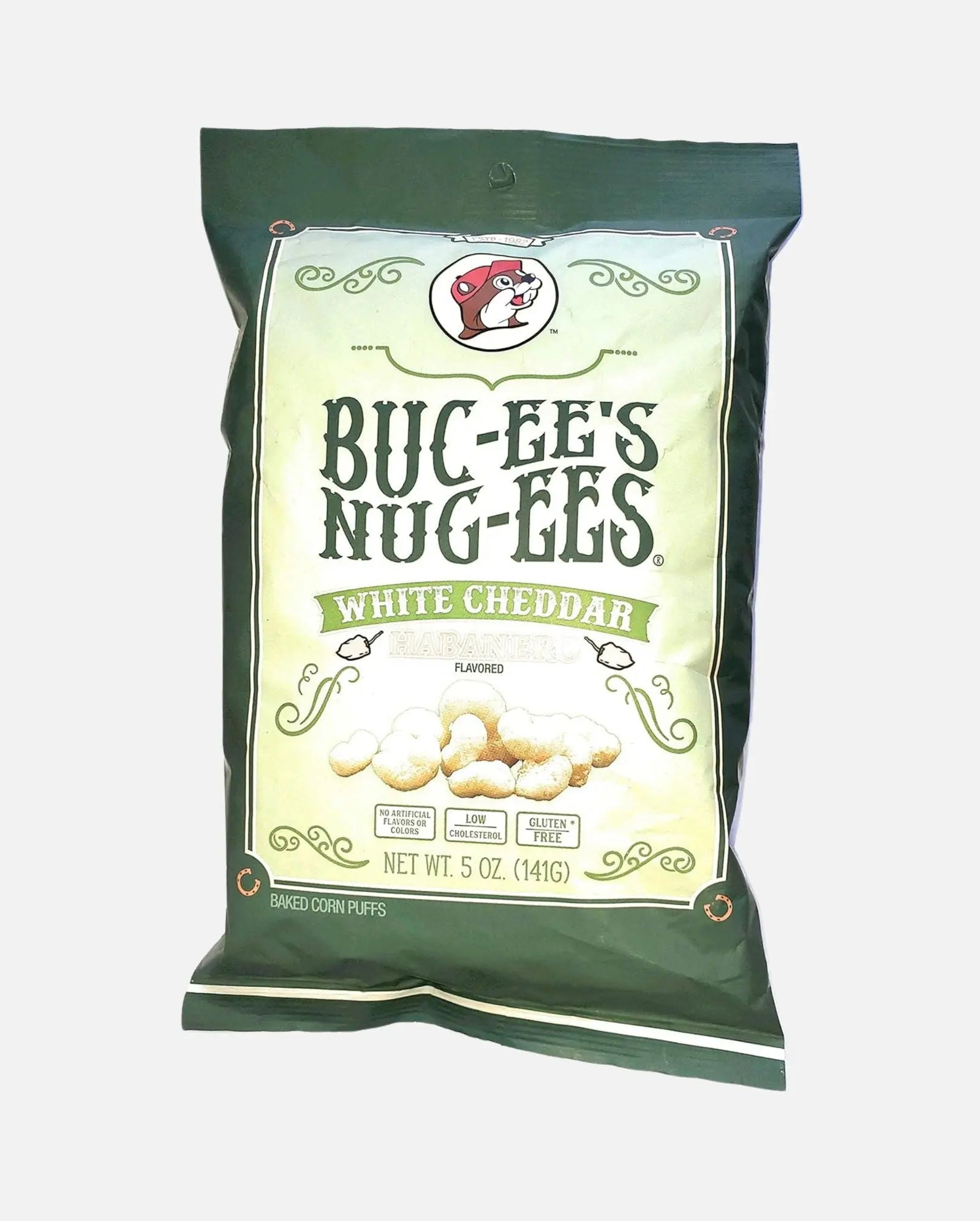 Buc-ee's Nug-ees White Cheddar Habanero Flavored 5oz bag